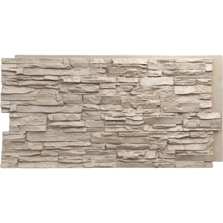 Ekena Millwork Canyon Ridge Stacked Stone, StoneWall Faux Stone Siding Panel PNU24X48CNSS